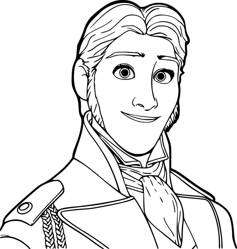 Prince Hans drawing and coloring page - free printable coloring pages ...