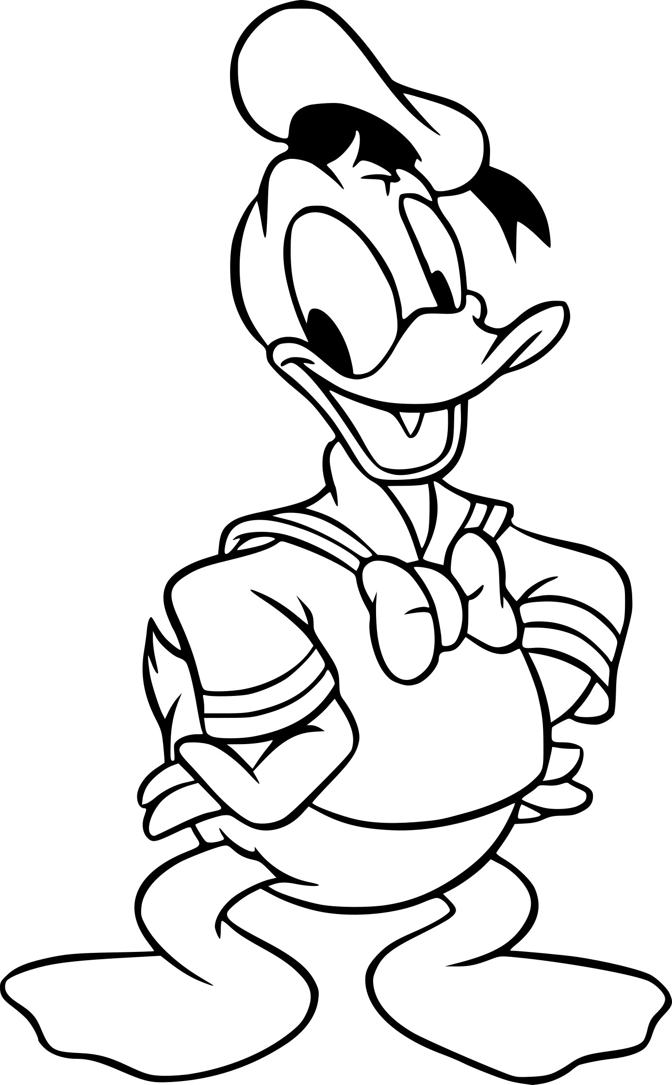 Coloriage Donald Duck A Imprimer