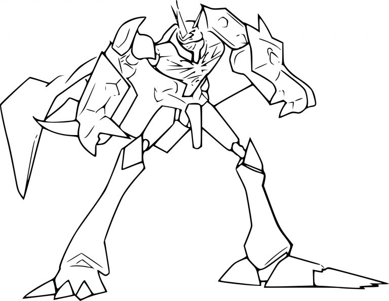 Omnimon Digimon coloring page - free printable coloring pages on ...