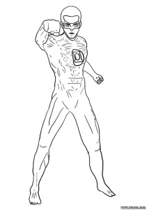 Green Lantern Ryan Reynolds coloring page - free printable coloring ...