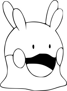 goomy coloring page template pokemon