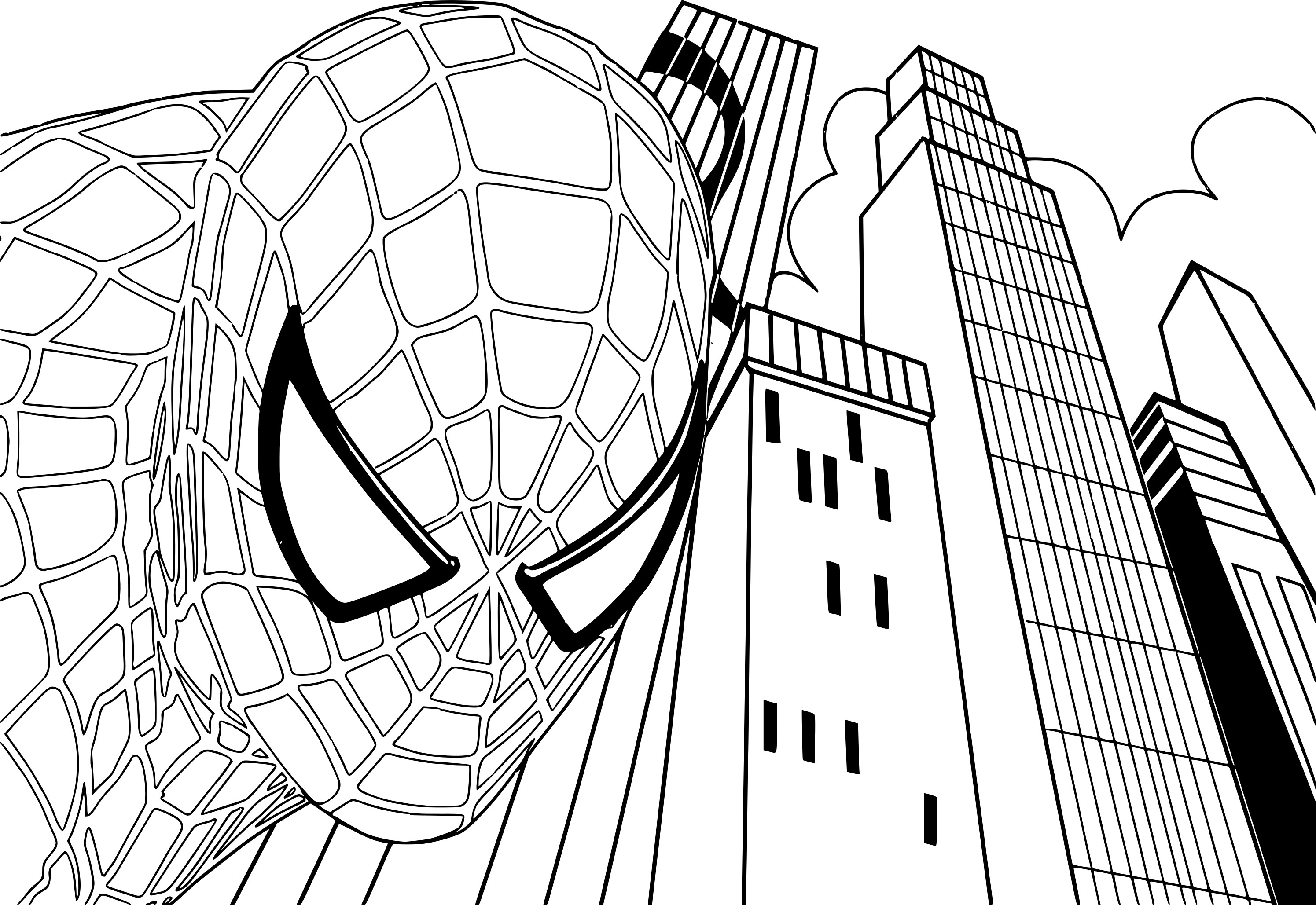 Coloriage Spiderman 4 à imprimer