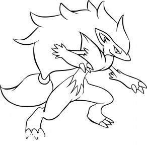 Zoroark Pokemon Coloring Page - Free Printable Coloring Pages On 