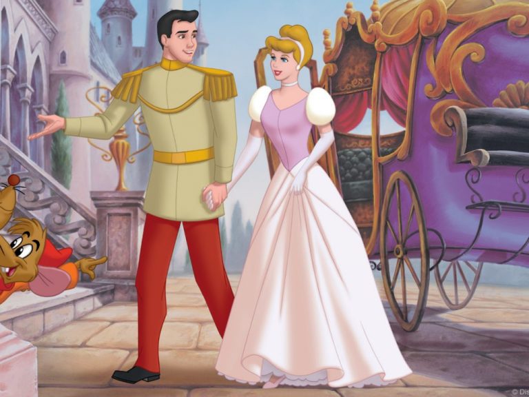 Cinderella And The Prince coloring page - free printable coloring pages ...