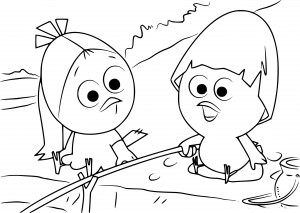 Calimero And Priscilla coloring page - free printable coloring pages on ...